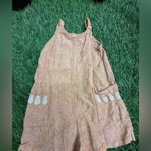 Wonder Nation Orange Dress with Embroidery